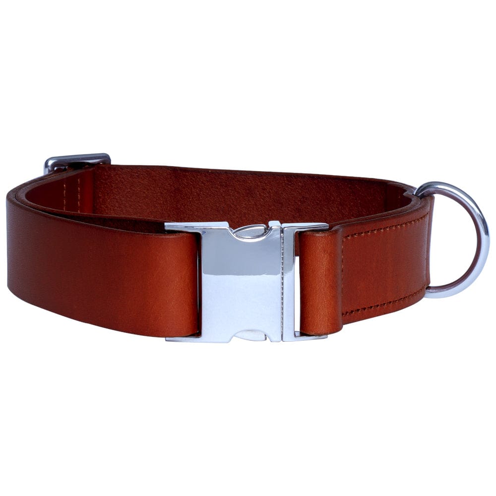 Halsband leer - RUSTY BROWN